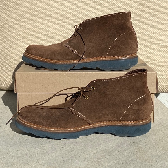 Clarks Frelan Hi boots brown suede 8.5 M - Picture 2 of 14